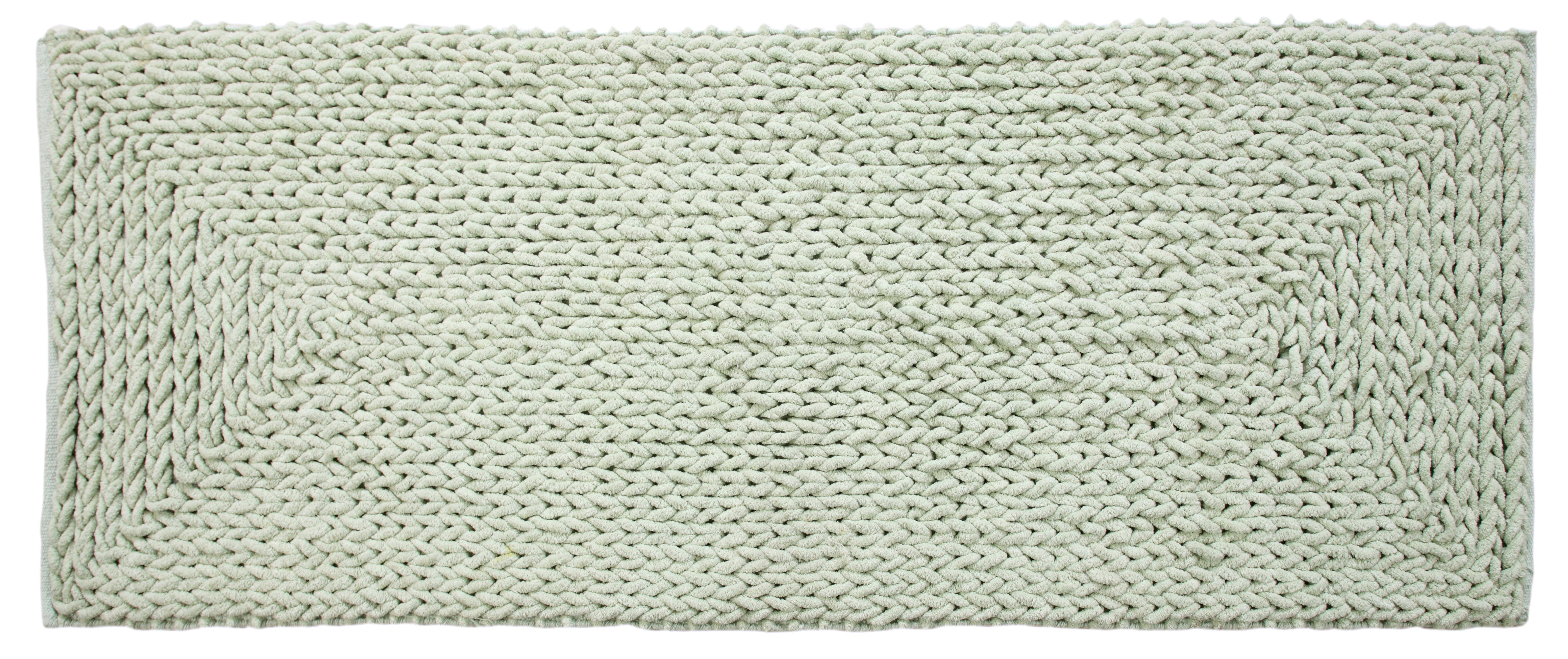 Extra Absorbent and Durable Braided Chenille Oversized Bath Rug or