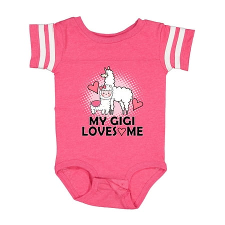 

Inktastic My Gigi Loves Me Llama Gift Baby Girl Bodysuit
