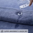 thumbnail image 5 of Kebury 6 Pack Bath Towels Set, 27"x55" Bath Sheets Towels Set For Adults, Mid-size Bathroom Towel Ultra Soft Microfiber Quick Dry Highly Absorbent Shower Towel Spa Hotel Use (Purple Blue), 5 of 6