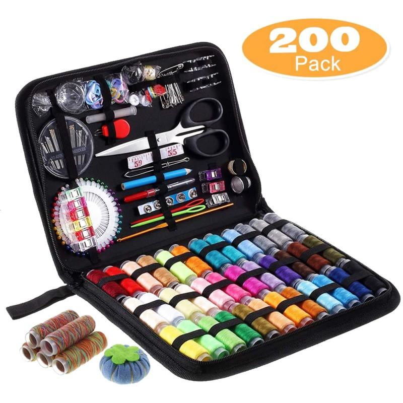 Traveller 200pcs Sewing Kits Emergency and Home-Gift Kids Beginner DIY Sewing Supplies Sewing Accessories with 41 Thread Spools Needles&Tools for Adults 
