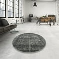 thumbnail image 4 of Ahgly Company Machine Washable Indoor Rectangle Contemporary Light Black Area Rugs, 2' x 3', 4 of 7