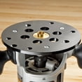 thumbnail image 1 of Rockler Guide Bushing Router Plate - Router Plate Features 1-1/4” Center Opening to Accept Guide Bushings – Solid Plastic Router Guide Plate - Router Table Insert Plate Includes Mounting Hardware, 1 of 4