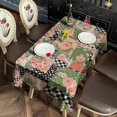 thumbnail image 2 of Pioneer Flower Floral Print Pattern Rectangle Tablecloth 60"x120", Waterproof Polyester Table Cloth, Wipeable Spillproof for Dining Camping Indoor Outdoor, 2 of 6