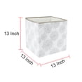 thumbnail image 3 of PiccoCasa Home Foldable Linen Storage Bin, Square Cube Box Organizer, Gray Gypsophila, 3 of 6