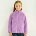thumbnail image 2 of Caqnni Girls' Outerwear Jackets & Coats Winter Jackets For Girls Girls' Outerwear Jackets Kids Soft Fleece Jacket Zip up Hoodie with Pockets Fall Jackets For Girls (13-14 Years,Purple), 2 of 7