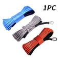 thumbnail image 4 of 1/4''x50' With Sheath Outdoor Accessories String ATV UTV Replacement 12 Strand Synthetic Winch Rope Cable Towing Emergency Car ,Durable & Safe, 4 of 7