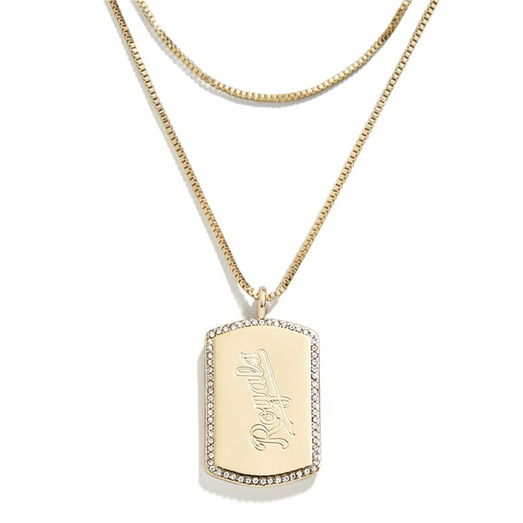 WEAR by Erin Andrews x Baublebar Kansas City Royals Dog Tag Necklace