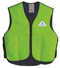 Hyperkewl Evaporative Sport Cooling Vest, Hi-Viz Lime, Medium