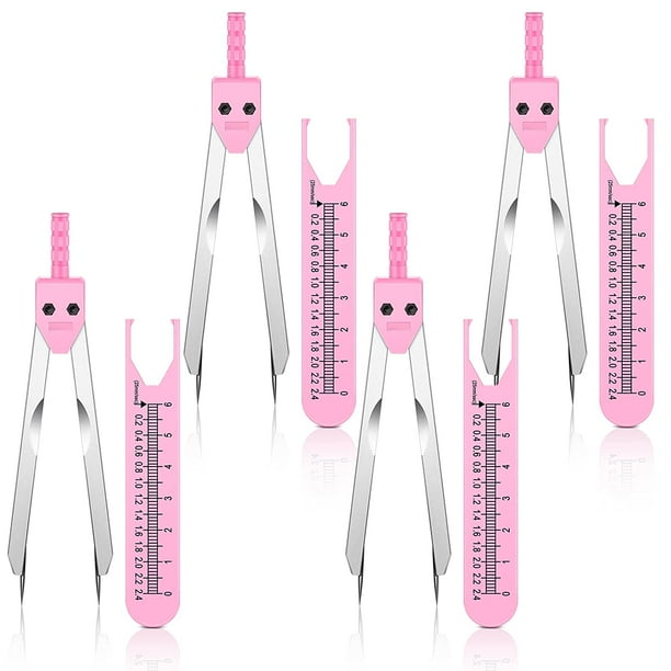 4 Pieces EKG Caliper ECG Calipers Measuring Tool with Ruler