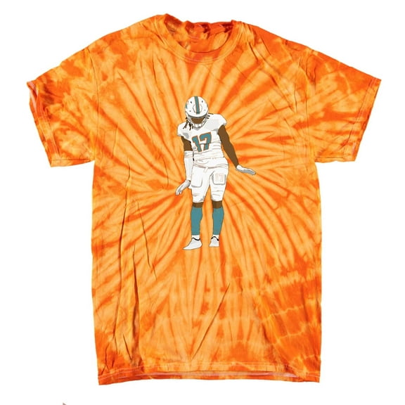 TIE-DYE Dolphins Jaylen Waddle Penguin Dance T-shirt