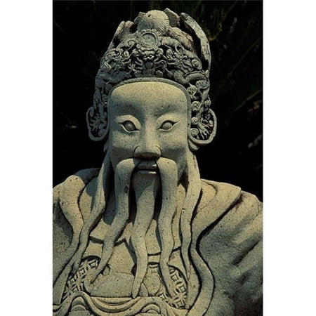 Statue Detail at the Grand Palace Bangkok Thailand Poster Print by Claudia Adams - 18 x 27 in.