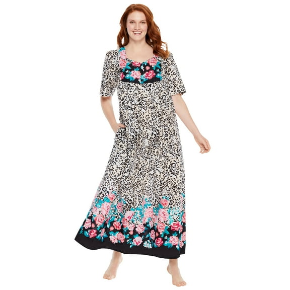 Only Necessities Plus Size Petite Bib Front Lounger