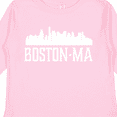 thumbnail image 4 of Inktastic Boston Massachussetts Skyline City Silhouette Boys or Girls Long Sleeve Toddler T-Shirt, 4 of 5
