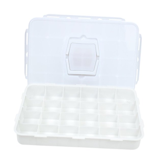 Bandeja para paleta de pintura BLESIY 24 rejillas con área de mezcla caja de almacenamiento de pintura