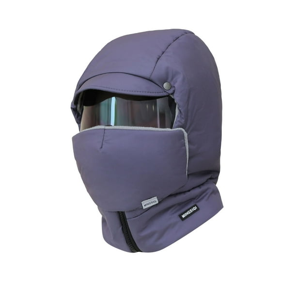 Winter Sports Windproof Full Cover Headwear for Outdoor Riding Glasses Compatible Thermal Thick Ski Cap for Men Women Winter Warm Hat with Full Coverage Wind Shield