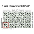 thumbnail image 3 of Feelyou Kawaii Panda Fabric by the Yard 1 Yard for Teens, Black White Room Decor Fabric by the Yard, Cartoon Animal Fabric for Sewing, Luxury Bedroom Decor, 3 of 6
