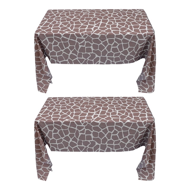 KAKOWELY 2 manteles decorativos para mesa de fiesta con bonito patrón.