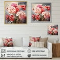 thumbnail image 4 of Designart "Pink Geraniums beautyful II" Floral Floater Framed Canvas Print, 4 of 7