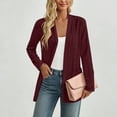 thumbnail image 5 of BUIGTTKLOP Women's Lightweight Open Front Cardigan Casual Long Sleeve Loose Cardigans with Pockets, 5 of 8