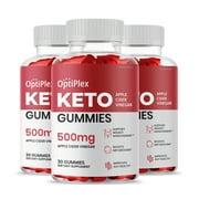 Optiplex Gummies, Official Optiplex Keto ACV Gummies Apple Cider Vinegar Support (3 Pack)
