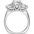 thumbnail image 2 of 14K White Gold 3-Stone Diamond Semi-Mount Engagement Ring (Size 7) Made In India rm2953e-100/100-waa, 2 of 5