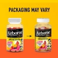 thumbnail image 2 of Airborne 500mg Vitamin C + Zinc Immune Support Supplement Gummies for Kids, Assorted Fruit Flavor, Gluten Free Crafted Blend with Powerful Antioxidants Vitamins C & E, 63 Gummies (2 Pack), 2 of 9