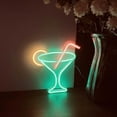 thumbnail image 2 of SHANJIA Cocktail Neon Signs for Wall Decor, Blue Cocktails Neon Light Sign,for Wall Decor Lights up Signs for Bar Pub Christmas Restaurant Bedroom Decoration, 2 of 6
