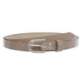 thumbnail image 1 of 1/2" (14 mm) Women's Snap On Skinny Patent Leatherette Belt, 1 of 3