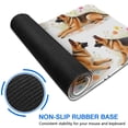 thumbnail image 6 of Long Mouse Pads for Desk,German Shepherd Dogs with Flowers Desk Mats on Top Of Desks, Desk Mouse Pad Extra Large with 3mm Non-Slip Base and Stitched Edge for Gaming,Office,Work,Home 35.4"x15.7", 6 of 6