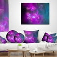 thumbnail image 4 of Designart Purple Blue Starry Fractal Sky - Abstract Throw Pillow - 12x20, 4 of 5