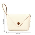 thumbnail image 3 of Cartera Corta Simple Para Mujer Con Correa De Mano Cartera Pequeña De Color Monedero Con Llave ANGGREK YR32422, 3 of 8