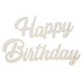 thumbnail image 1 of 1 juego de letrero de madera de feliz cumpleaños para decoración de pared, placa de madera de feliz cumpleaños, 1 of 8