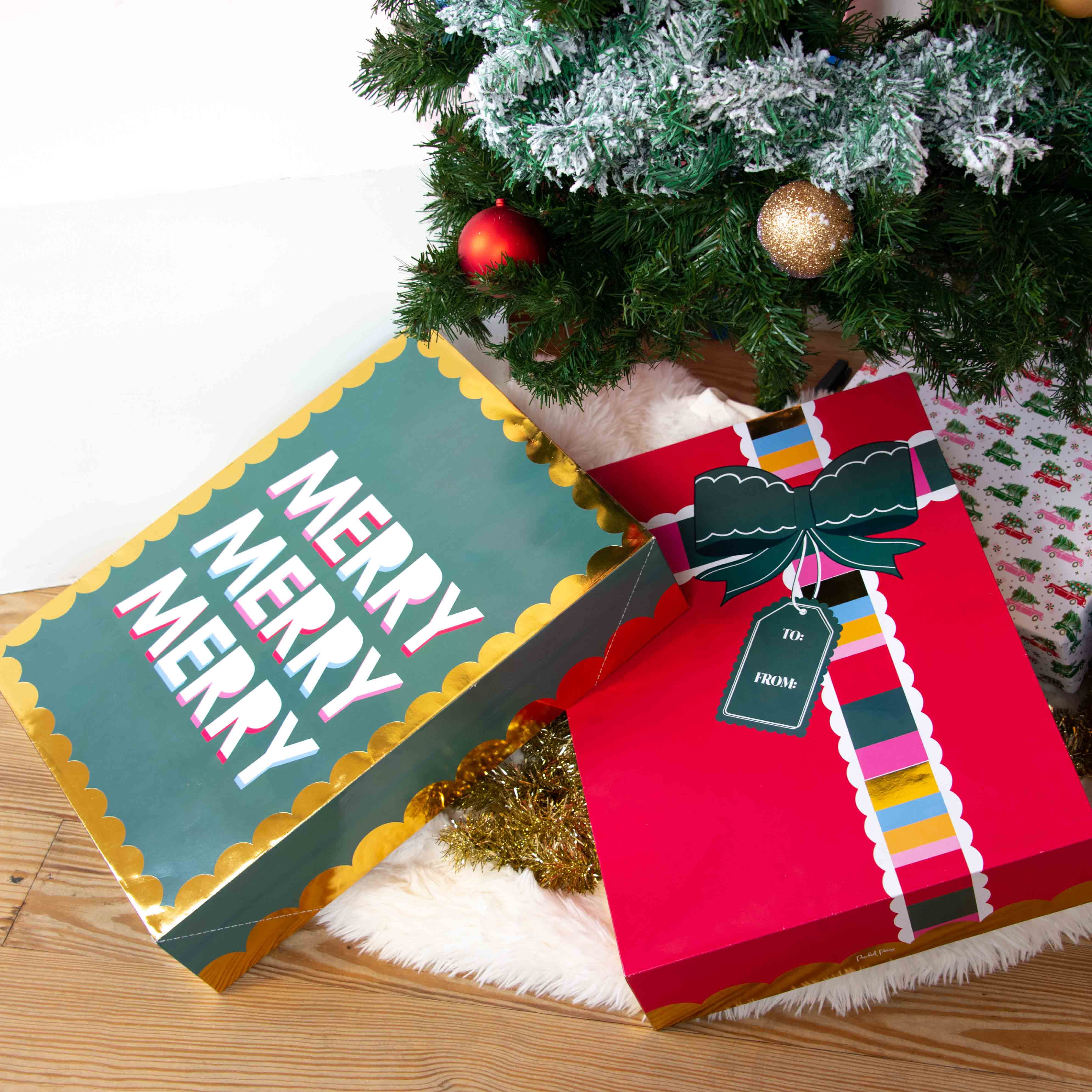 PACKED PARTY "SORRY SANTA, I TRIED", "O' CHRISTMAS TREE", and "EXTRA BRIGHT EXTRA FUN" HOLIDAY BOX COLLECTION , 8CT
