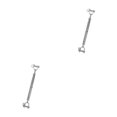 thumbnail image 3 of Youkk Stainless Steel Closed Body Turnbuckle Jaw Wire Rope Fork Screw Rigging Silver M6 2Set, 3 of 6