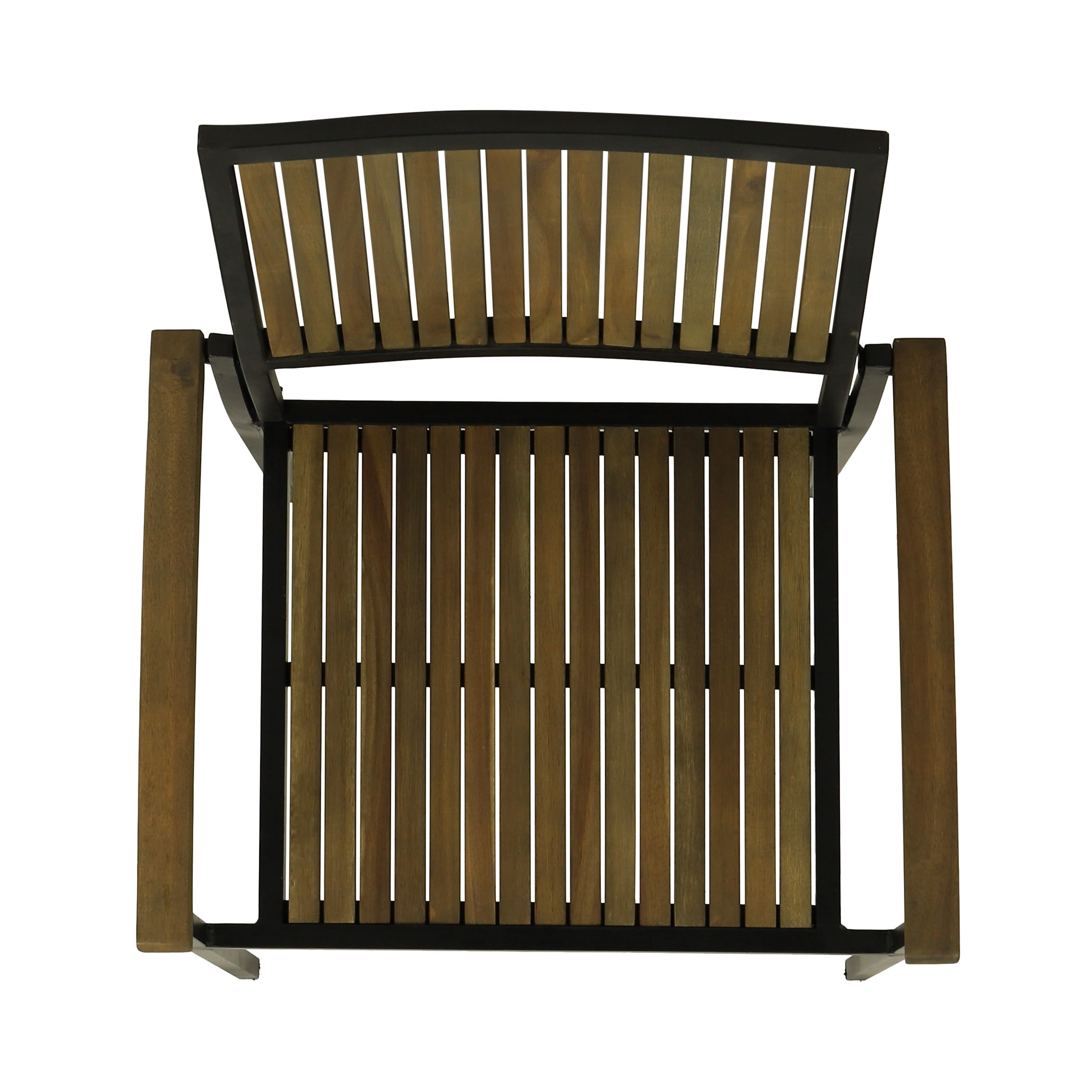 Euroco BRIDGET WOOD AND METAL CHAIR,Set of 2