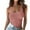 Pink, variant on Summer Tank Tops for Womens Solid Tank Sleeveless U-Neck Base Shirt Summer Casual Workout Tees Top