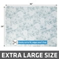 thumbnail image 2 of Drymate Original Cat Litter Mat, Contains Mess from Box for Cleaner Floors, Urine-Proof, Soft on Kitty Paws -Absorbent/Waterproof- Machine Washable, Durable (29”x36”)(Light Blue Floral), 2 of 5
