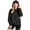 B-786Black, variant on MEZZALL Girls Long Sleeve Hooded Sweatshirt With Pocket And Button Closure Solid Color Pullover For Big Kids Winter Casual Wear Soft Child Clothes