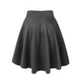 thumbnail image 2 of MBJ WB829 Womens Flirty Flare Skirt XS CHARCOAL, 2 of 6