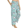thumbnail image 3 of PISONIC Cute Panda Printed Women's Pajama Pants, Comfy Pajama Bottoms With Pockets&Drawstring, 3 of 7