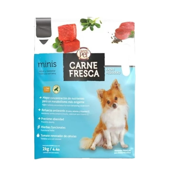 Alimento Para Perro Carne Fresca GrandPet 2 kg