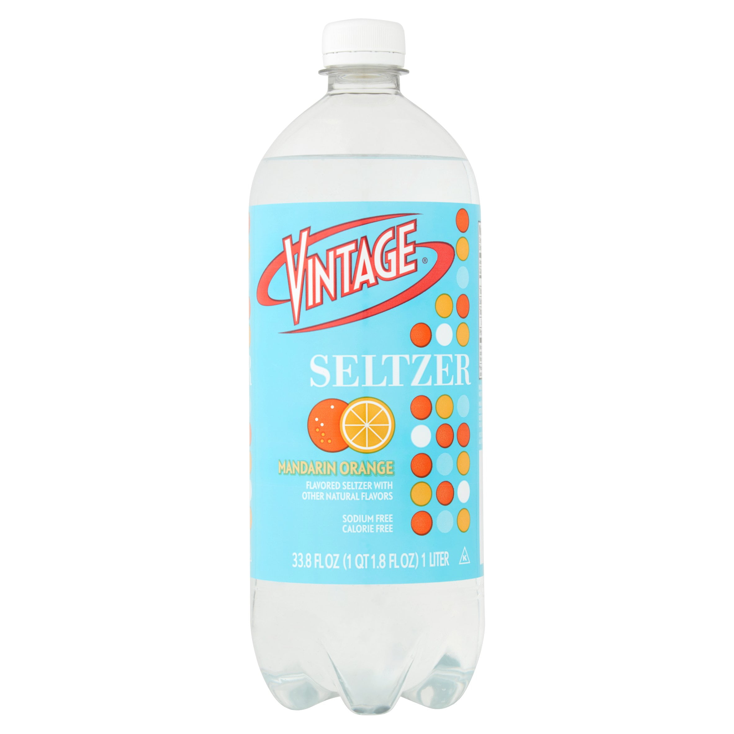 Vintage Seltzer Mandarin Orange Sparkling Water, 33.8 Fl. Oz.