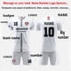 thumbnail image 4 of Conjunto de camiseta de fútbol para niños y hombres 22/23, 2 piezas, secado rápido, ropa deportiva de talla grande para niños y hombres, uniforme de entrenamiento de fútbol personalizado, 4 of 5