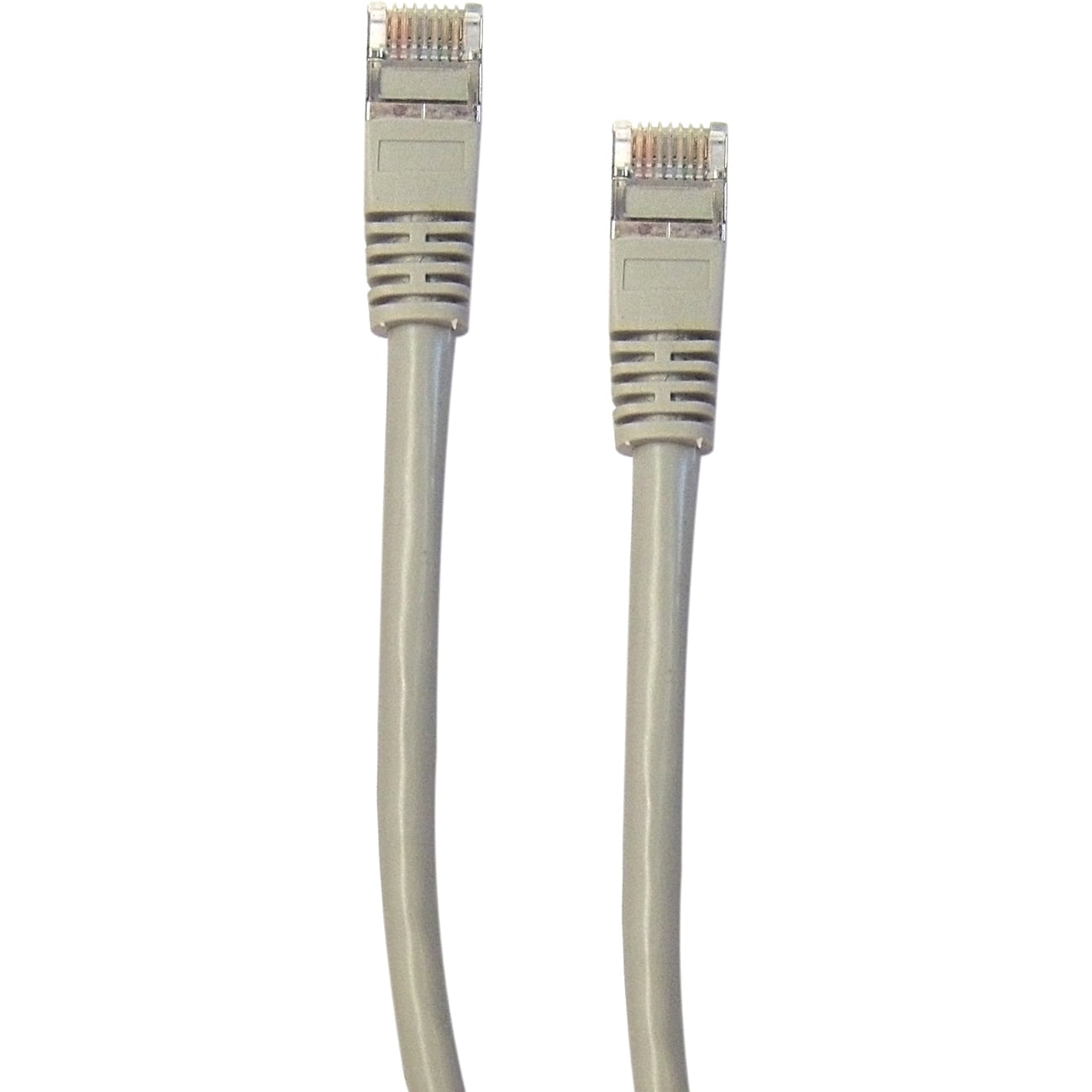CableWholesale 100 Foot Shielded Cat6 Gray Ethernet Patch Cable, Snagless/Boot 24AWG, RJ45 Gold Plate Connector, 4 Pair Stranded Copper Shielded Twisted Pair (STP) Internet Network Patch Cable