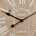 thumbnail image 4 of Marcella Round Wood Farmhouse Style Wall Clock, 4 of 6