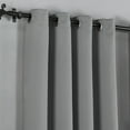 thumbnail image 6 of Home Soft Things Solid Blackout Curtains/Drapes Thermal Insulated Grommet Darkening Curtains, 2 Curtains and 2 Tiebacks Set - Grey - 54 x 96 inches, 6 of 7