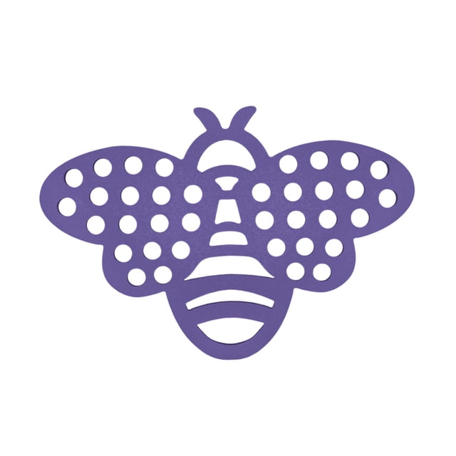 Estación de agua para abejas de Bee Island, bebedero, equipo de alimentación, baño de espuma ligero Púrpura