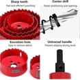 thumbnail image 2 of 130mm Hole Saw - M42 HSS Bi-Metal Wood Drill Bit with Hex Shank and Centering Circular Saw - Kit for Metal, Iron, Aluminum, Wood, 2 of 5
