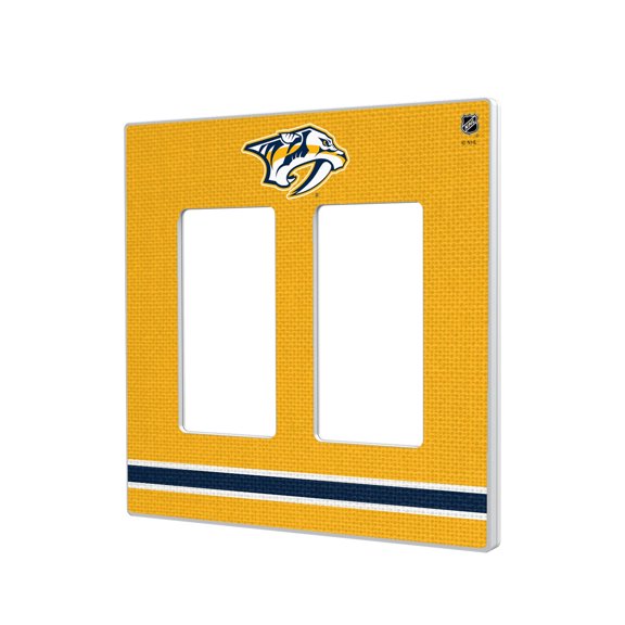 Nashville Predators Double Rocker Lightswitch Plate