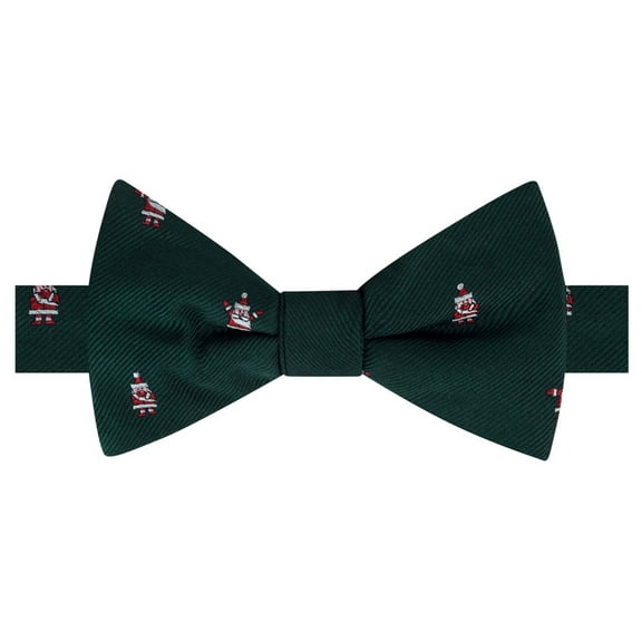 Tommy Hilfiger Mens Santa Self-tied Bow Tie, Green, One Size